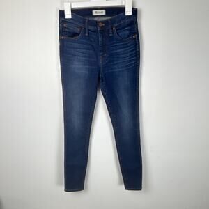 Madewell Jeans Women’s 27 9”high-rise skinny jean Blue medium wash Normcore
